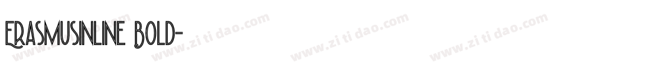 ErasmusInline Bold字体转换
